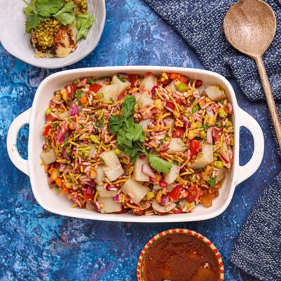Bhel Puri with Tamarind & Dates