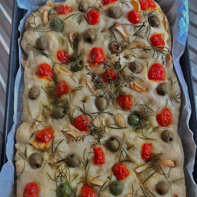 No Knead Focaccia