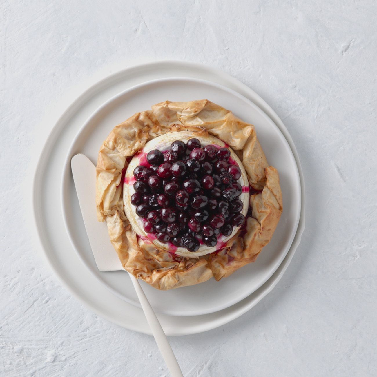 Blueberry & Cheese Filo Pie