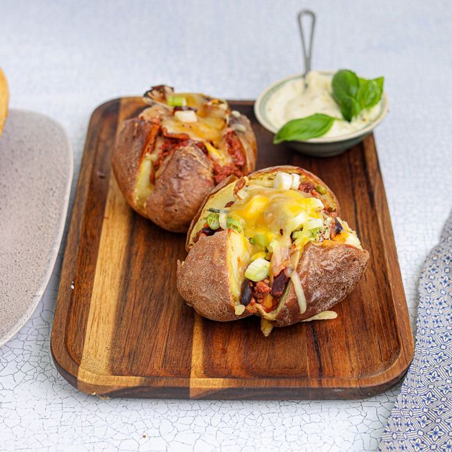 Bolognese Baked Potatoes