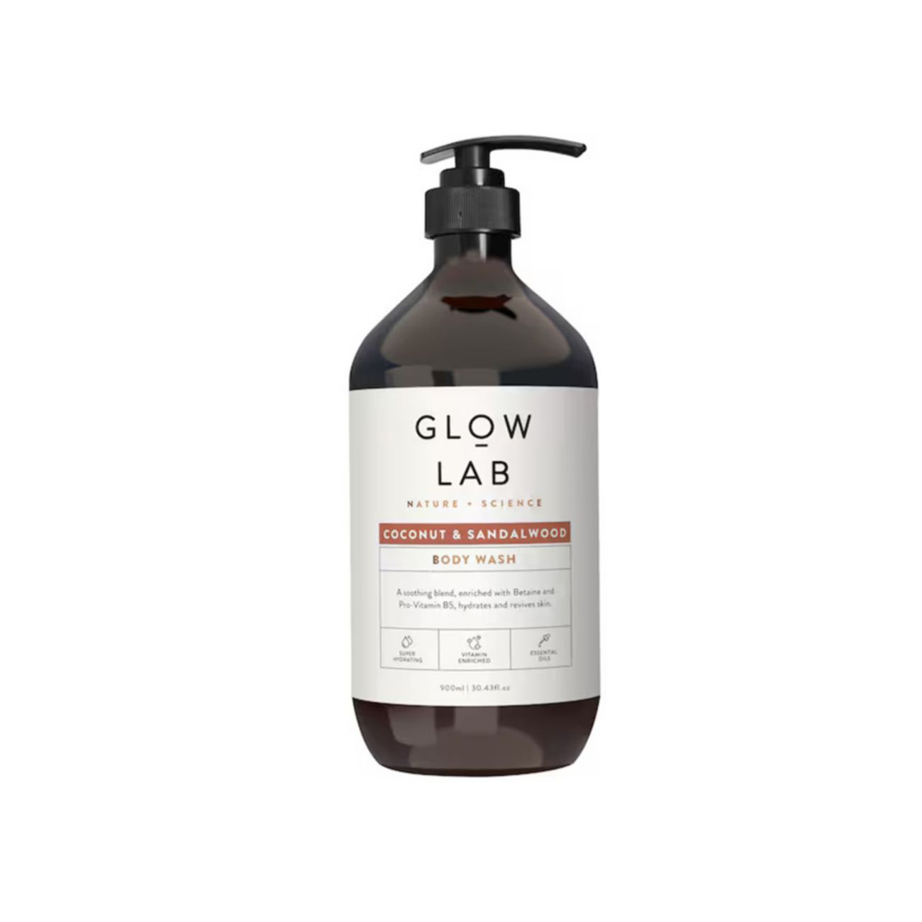 Glow Lab Coconut & Sandalwood Body Wash 900ml