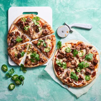 Brisket & japapeno pizza