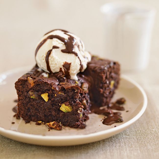 Pistachio Chocolate Brownies