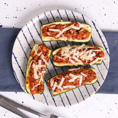 Burrito Zucchini Boats