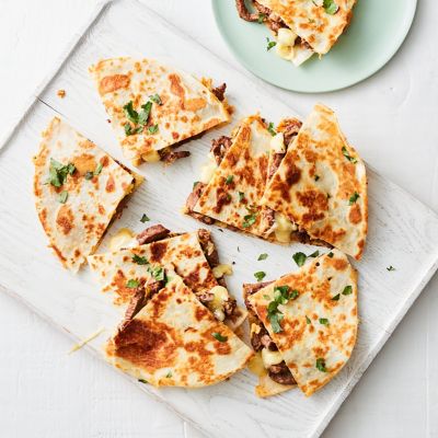 Easy Cajun beef quesadilla