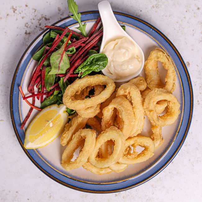 Calamari with Garlic Mayonnaise