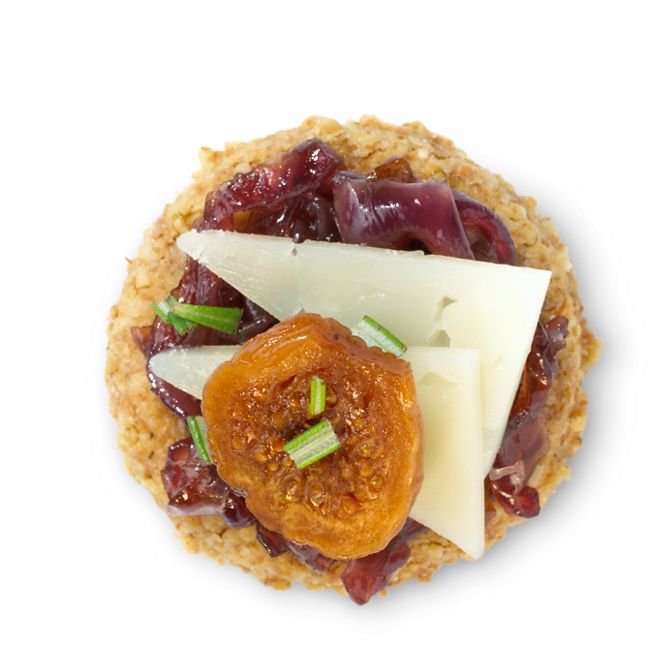 Caramelised Red Onions With Manchego And Figs