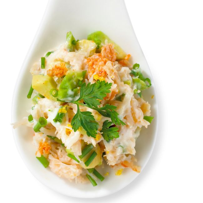 Fresh Crab With Avocado & Lemon Salad