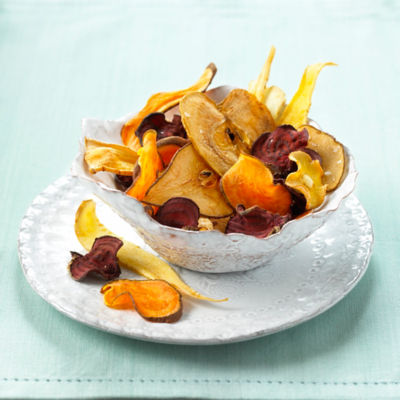 Oven-dried Root & Fruit Chips