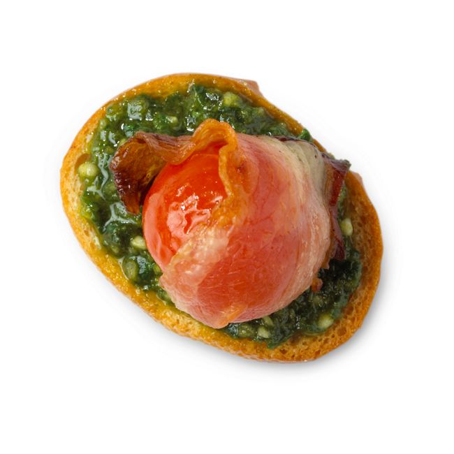 Pancetta & Tomato With Basil & Almond Pesto
