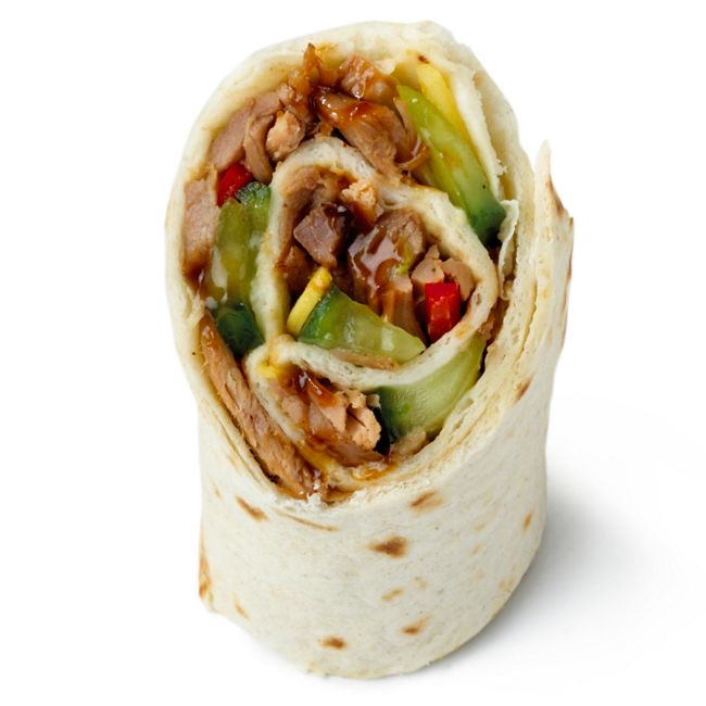 Hoisin–chilli Duck Wraps