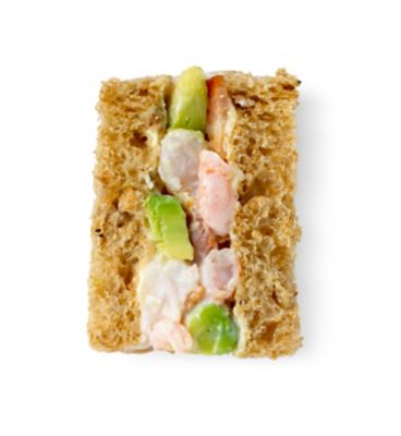 Prawn, Avocado & Bacon Finger Sandwiches