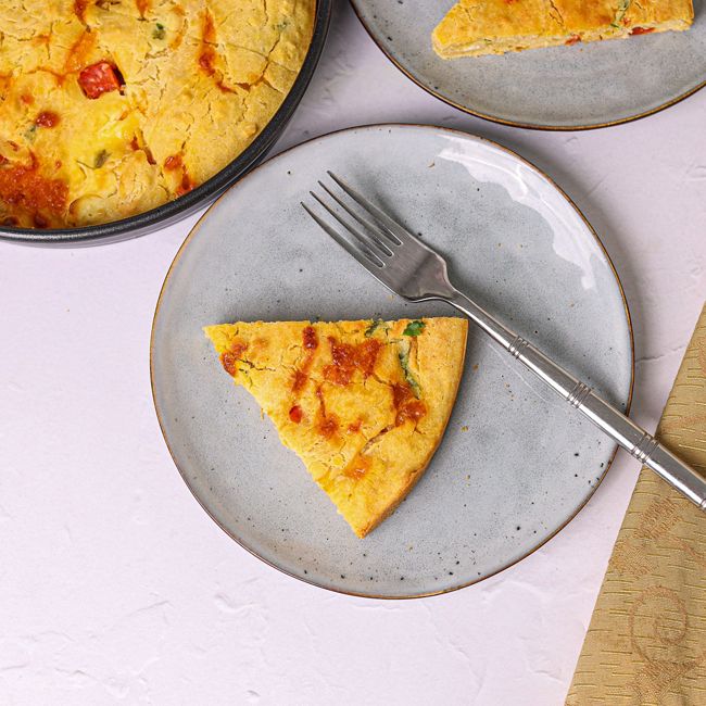 Capsicum & Feta Corn Bread