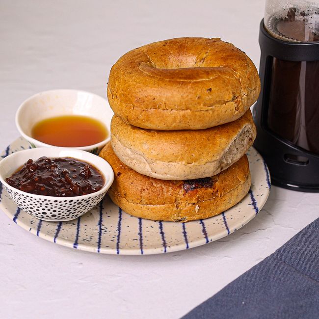 Caramelised Onion Bagels
