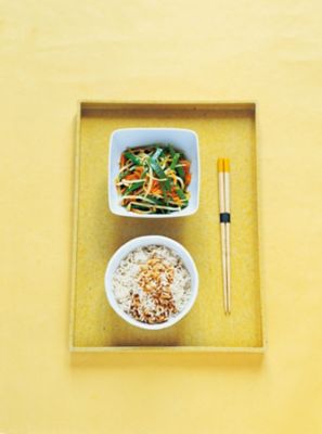 Carrots, Bean Sprouts & Mangetout