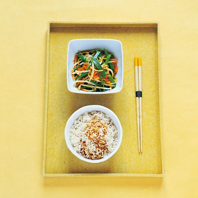 Carrots, Bean Sprouts & Snow Pea