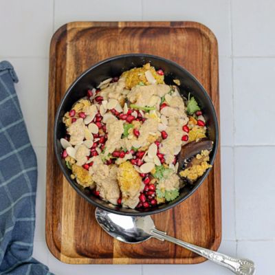 Cauliflower, Eggplant & Lentil Salad
