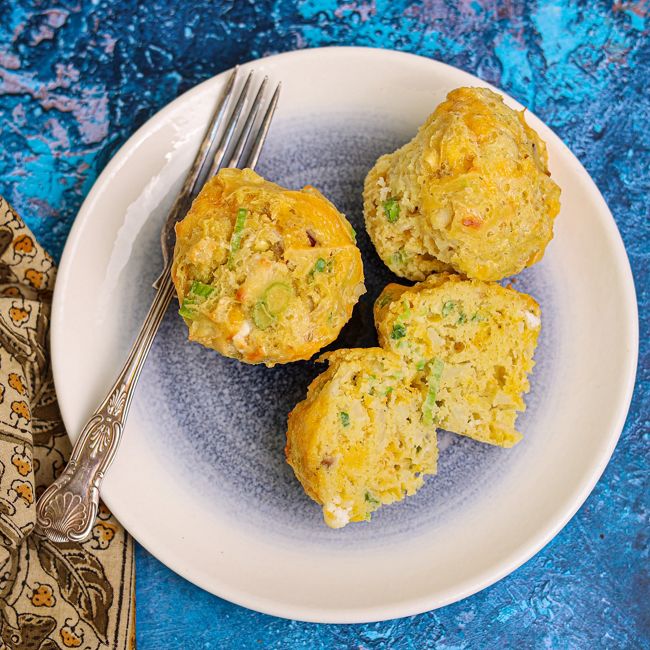 Cheesy Cauliflower Muffins