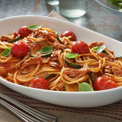 Cherry Tomato And Tuna Pasta