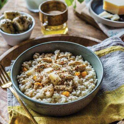 Chicken Risotto with Sweet Potato