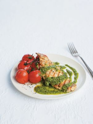 Griddled Chicken With Chilli & Rocket Pesto