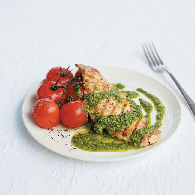 Griddled Chicken With Chilli & Rocket Pesto