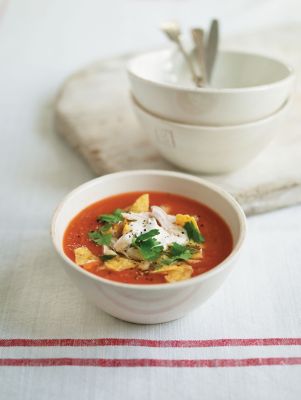 Spicy Chicken Soup With Avocado