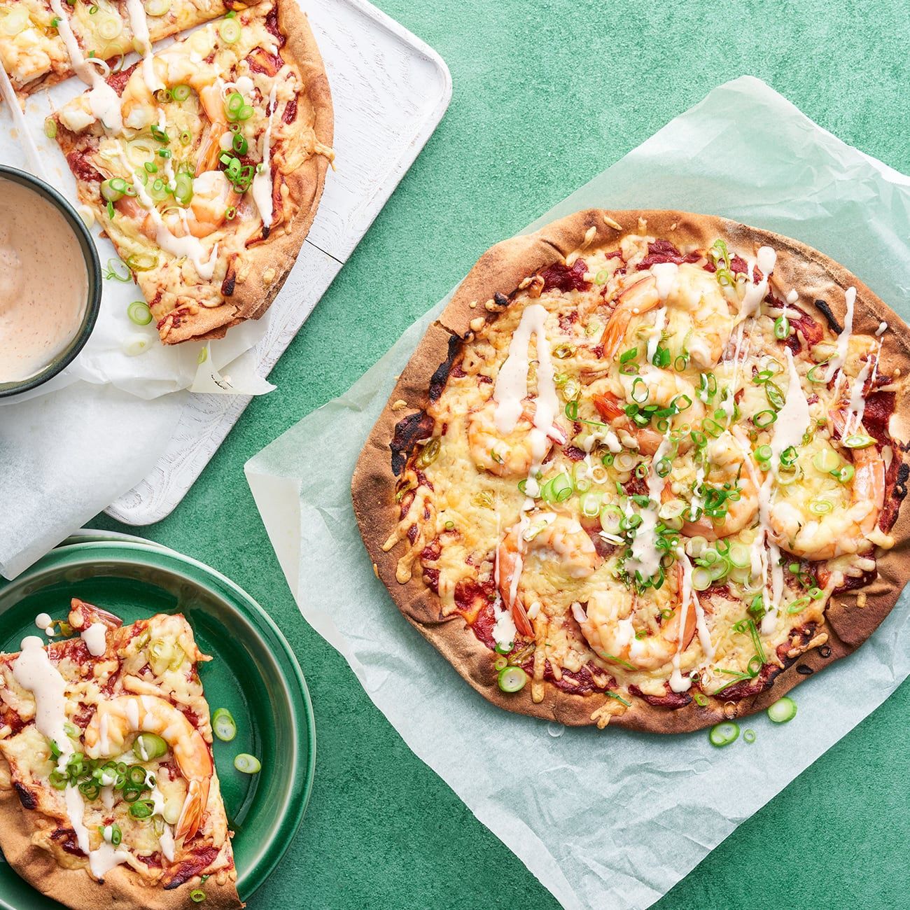 Chipotle Prawn Pizza