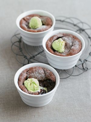 Chocolate Mousse With Pistachio Ice Cream