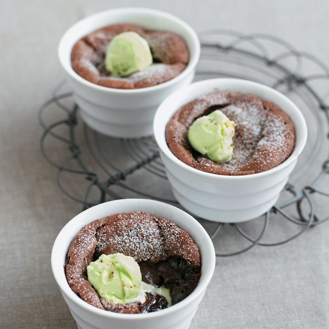 Chocolate Mousse With Pistachio Ice Cream