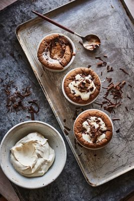 Chocolate Soufflés With Peanut Gianduja