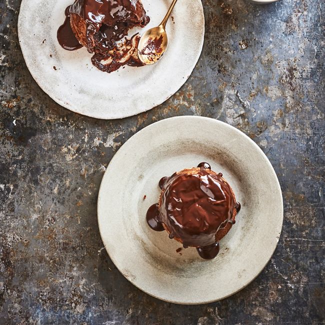 Maple & Chocolate Fondants With Sea Salt