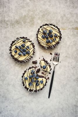 Blueberry & White Chocolate Tartlets