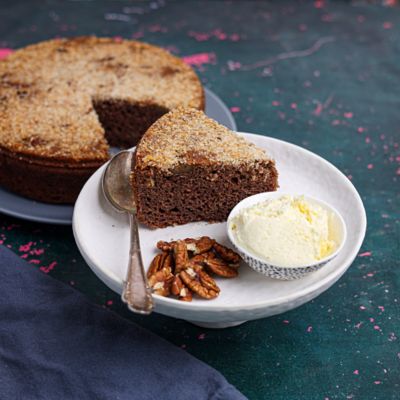 Chocolate, Coconut & Pecan Dump Cake