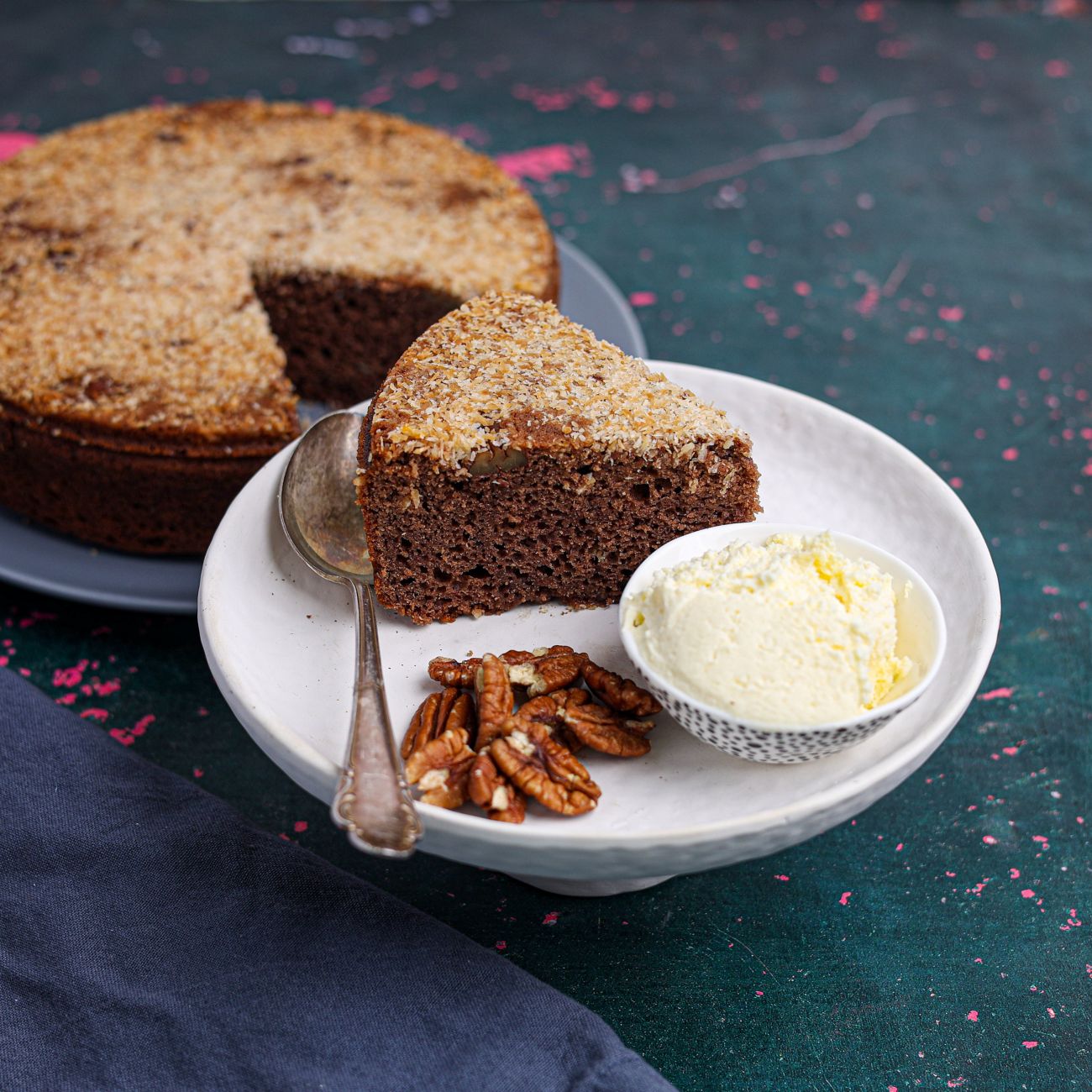 https://foodhub.scene7.com/is/image/woolworthsltdprod/chocolate-coconut-and-pecan-dump-cake%3ASquare-1300x1300