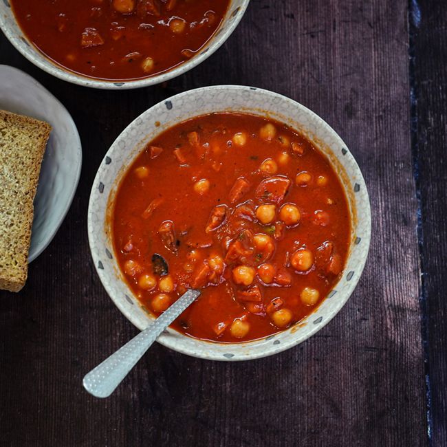 Chorizo & Chickpea Soup