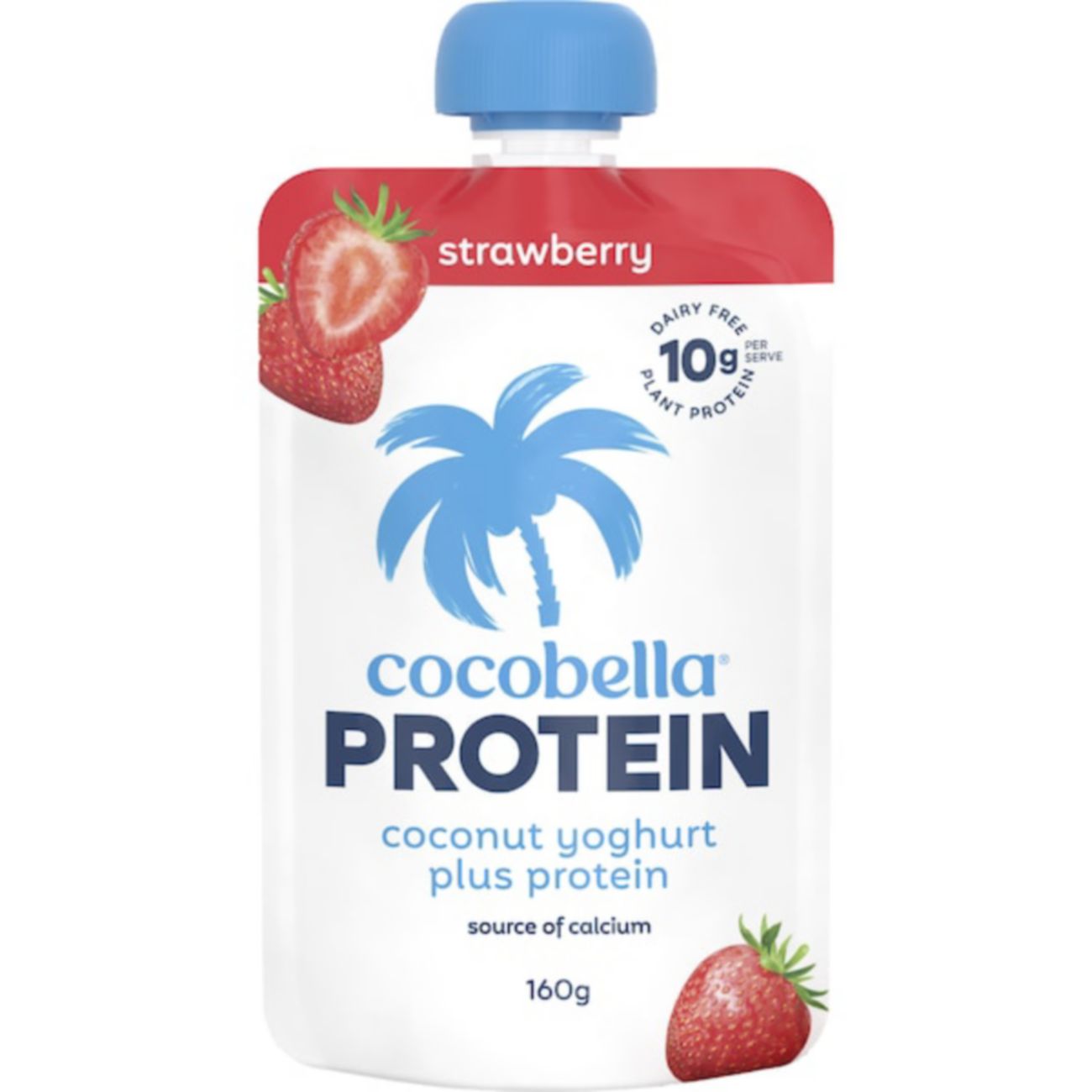 Cocobella Coconut Yoghurt 10g Protein Strawberry 160g