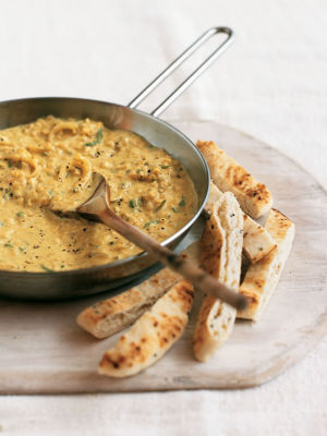 Coconut Dahl With Toasted Naan Fingers