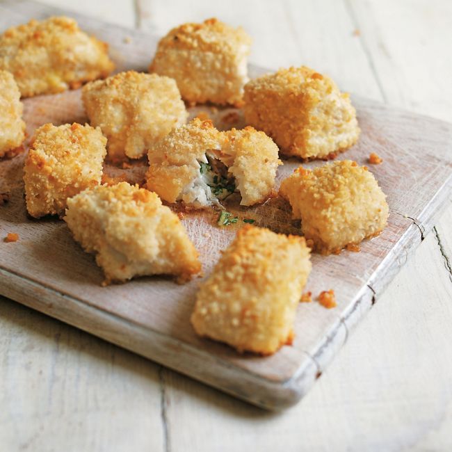 Mini Garlicky Cod Bites