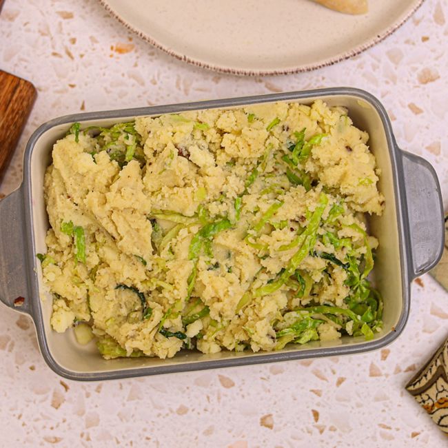 Colcannon with Cabbage, Butter & Milk