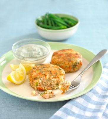 Zesty Fishcakes With Yogurt & Dill Sauce