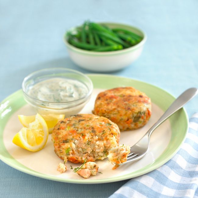 Zesty Fishcakes With Yoghurt & Dill Sauce