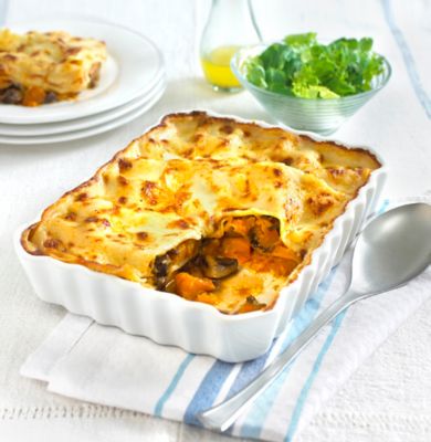 Roasted Butternut Squash & Mushroom Lasagne