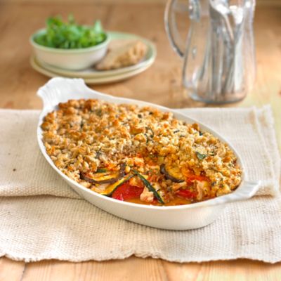 Mediterranean Vegetable & Mozzarella Bake