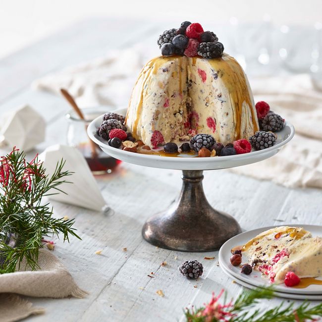Connoisseur Ice Cream Raspberry, Nut And Chocolate Ice Cream Pudding 