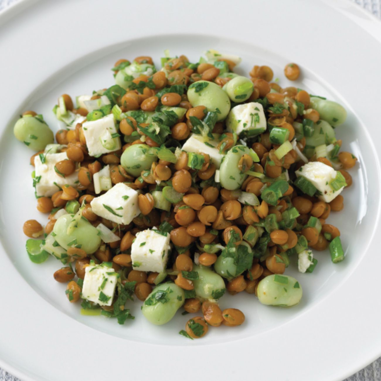 Lentil, Broad Bean & Feta Salad Recipe Woolworths