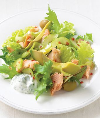 Smoked Trout With Pickled Cucumber & Minted Yogurt