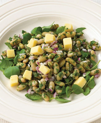 Flageolet Bean & Smoked Cheese Salad