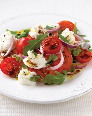 Tomato, Red Onion & Mozzarella Salad