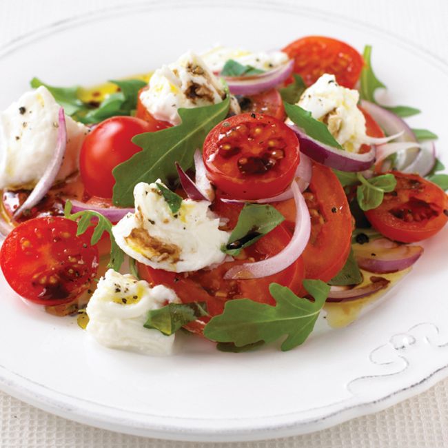 Tomato, Red Onion & Mozzarella Salad